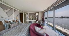 El apartamento tiene tres pisos y 560 m2. Es el más grande del edificio