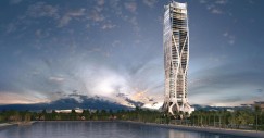 Es un diseño de la fallecida Zaha Hadid y mide más de 200 metros