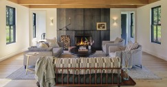 Salón con chimenea