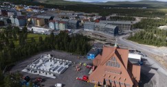 Una auténtica obra de ingeniería: traslado de una iglesia en bloque en Suecia