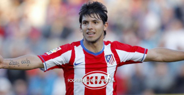 kun agüero, delantero del atlético de madrid