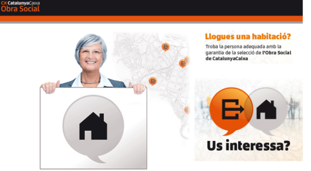 La Obra Social de CatalunyaCaixa ayuda a propietarios y jóvenes a alquilar una habitación