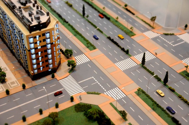 maqueta de viviendas