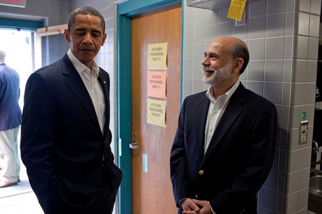 obama y bernanke (foto: usuario the white house en flickr)