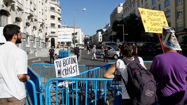 manifestación de los indignados