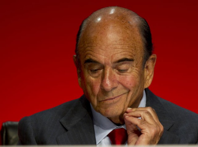 emilio botín, presidente de banco santander