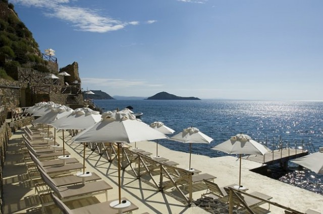 vistas al mar desde el hotel il pellicano