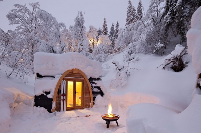 podhotel, un refugio ecológico para dormir entre la nieve