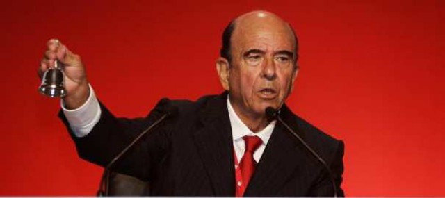 emilio botín, presidente de banco santander