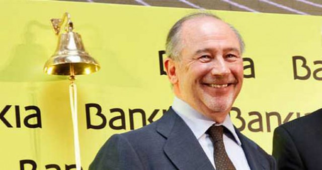 rodrigo rato en la salida a bolsa de bankia