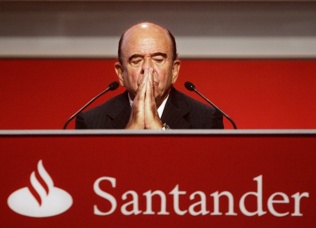 emilio botín, presidente de santander