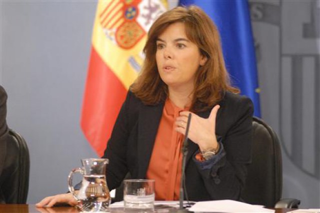 la vicepresidenta del gobierno, soraya sáenz de santamaría