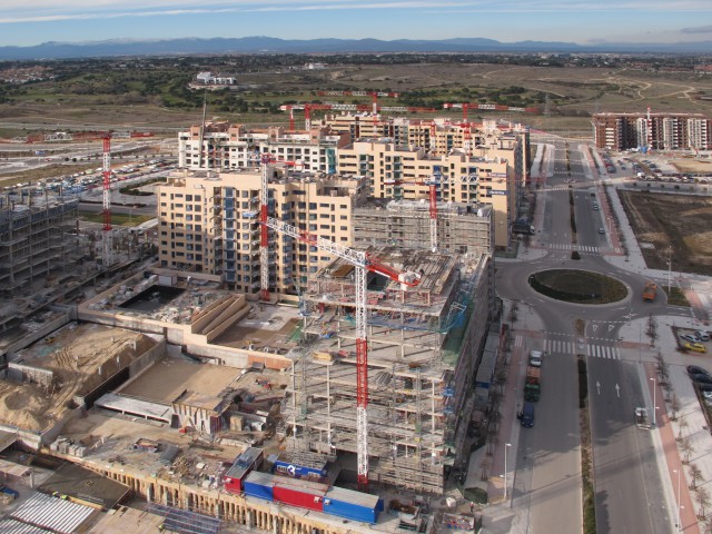 vista aérea de parte del pau de valdebebas