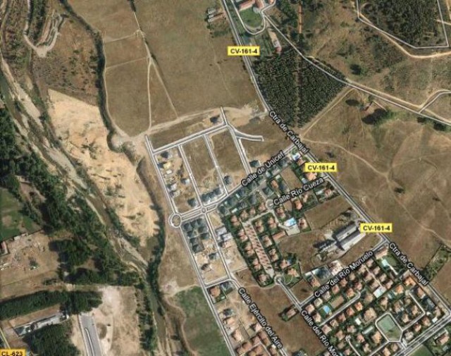 vista aérea de la zona donde la familia de zapatero construía su chalet en león