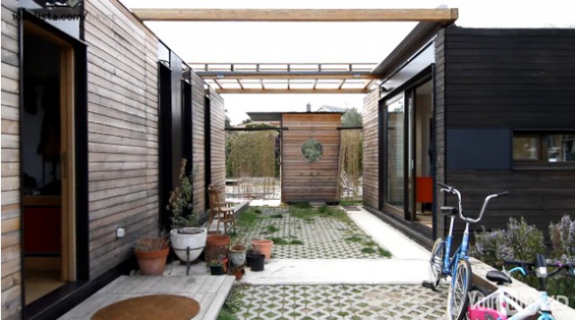 exterior de una vivienda eficiente