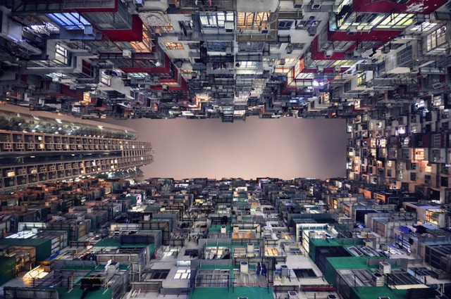 arquitectura vertical en hong kong