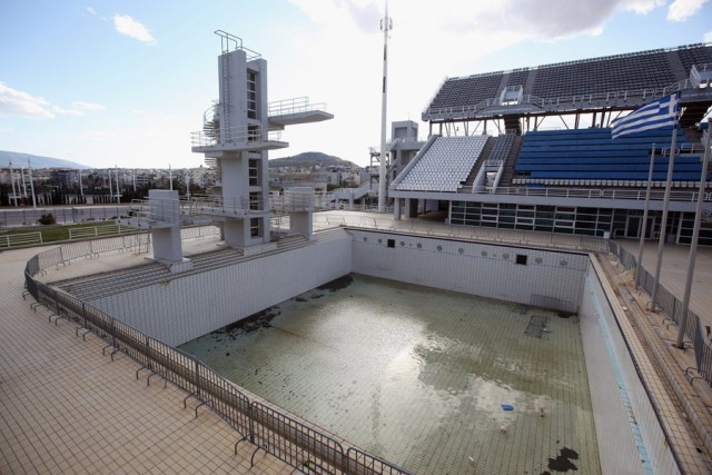 piscina olímpica en los jjoo de atenas 2004