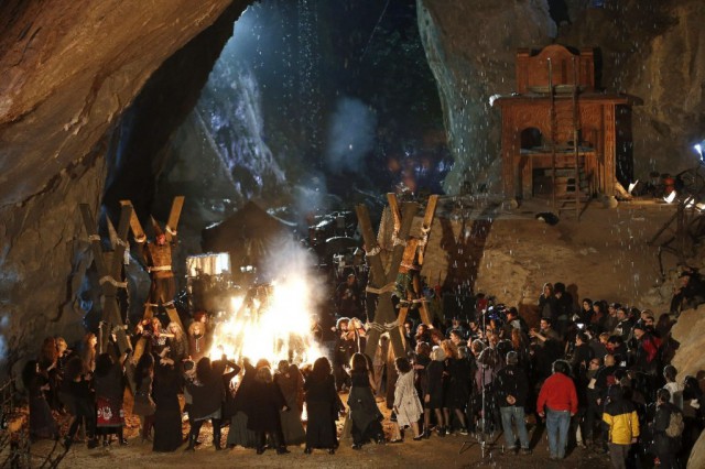 imagen del rodaje de 'las brujas de zugarramundi'