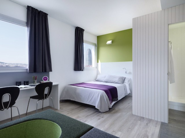 residencia universitaria de Melon District Marina en Barcelona