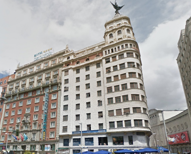 Edificio en Gran Vía 68. Google Maps