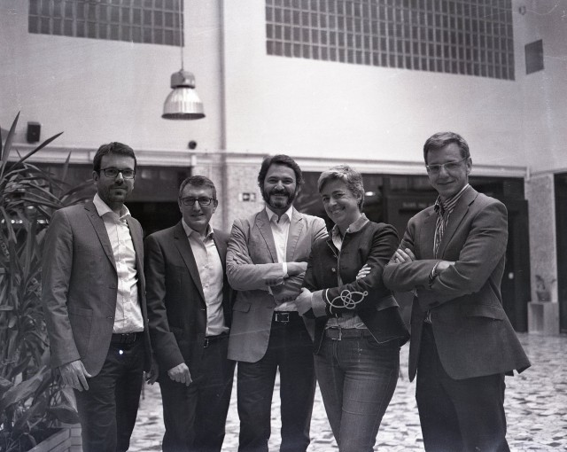 El equipo directivo de la Bolsa Social. En el centro, Jose Moncada, fundador de la plataforma