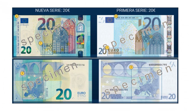 El nuevo billete de 20 euros