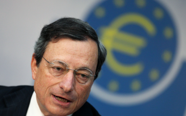 Mario Draghi, presidente del Banco Central Europeo