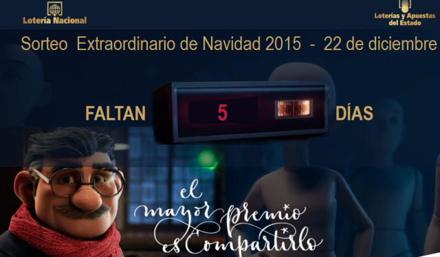 El anuncio de la lotería de Navidad 2015