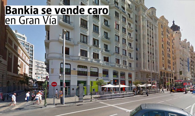 Las oficinas vendidas por Bankia en Madrid