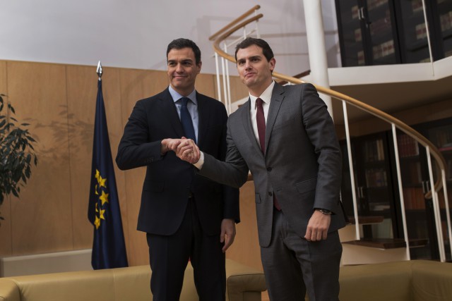 Pedro Sánchez y Albert Rivera