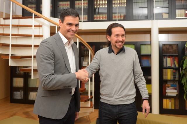 Pedro Sanchez y Pablo Iglesias
