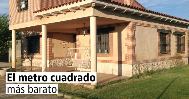 Las casas más baratas por metro cuadrado