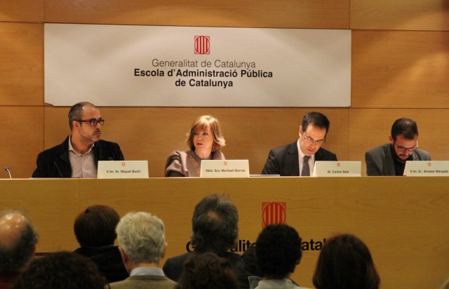 La consellera de Vivienda, Meritxell Borràs, en la jornada de formación de la ley 4/2016 / Generalitat de Catalunya