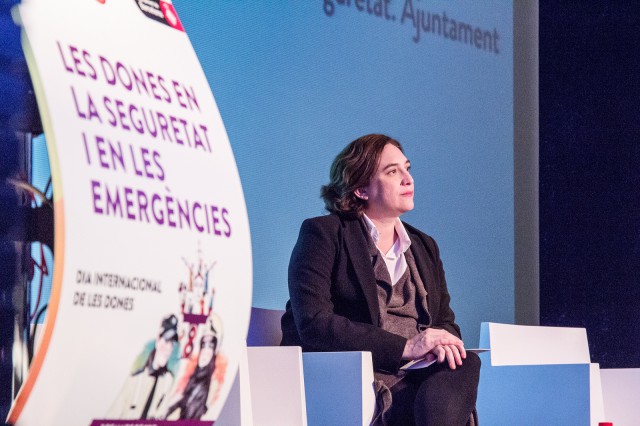 La alcaldesa de Barcelona, Ada Colau, en las pasadas jornadas del Día Internacional de la Mujer. / Ajuntament de Barcelona