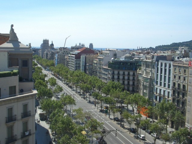 Vista aérea de Paseo de Gracia / Cushman & Wakefield