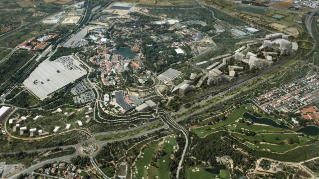 Vista aérea de la primera propuesta por el CRT. / Generalitat de Catalunya