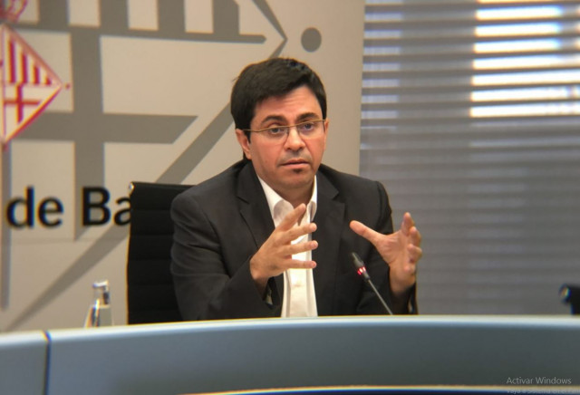 El primer teniente alcalde, Gerardo Pisarello, en la presentación de los Presupuestos 2018 / Ajuntament de Barcelona