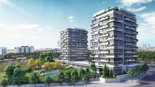 Representación de cómo quedarían los terrenos por urbanizar de Valdebebas