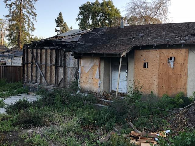 La vivienda se quemó hace dos años