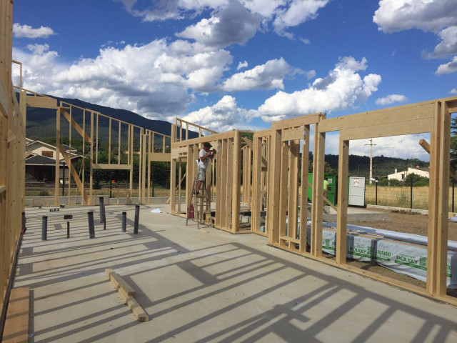 Estructura de una vivienda de madera de la empresa catalana House Habitat / House Habitat