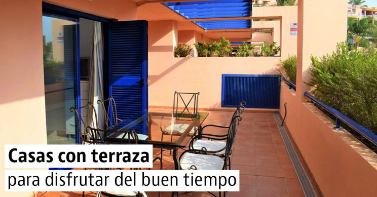 Casas con terraza en las ciudades españolas