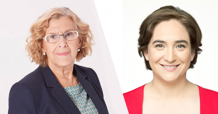 A la izq. Manuela Carmena, a la drcha. Ada Colau / Gtres