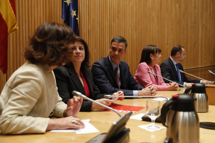 Pedro Sánchez ante su partido en el inicio de la XIII Legislatura / Gtres