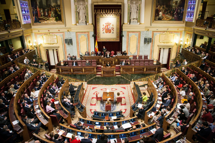 Interior del Congreso de los Diputados