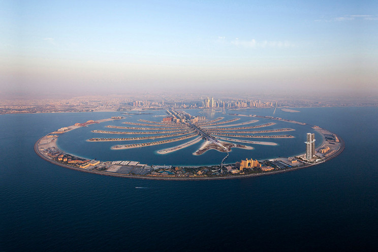 Vista aérea de Palm Jumeirah