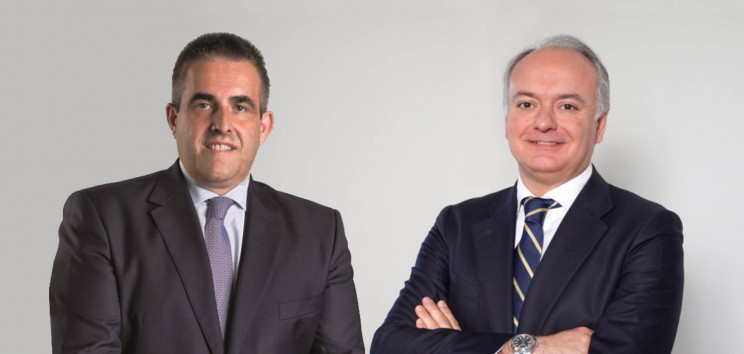 Víctor del Pozo, consejero delegado de El Corte Inglés (izquierda), y Javier Catena, responsable del Real Estate de la compañía.