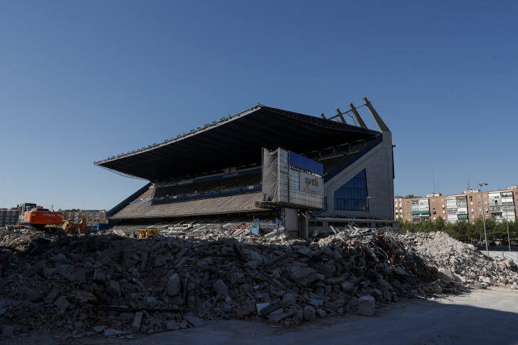 Obras de derribo del ya desaparecido Estadio Vicente Calderón / Gtres