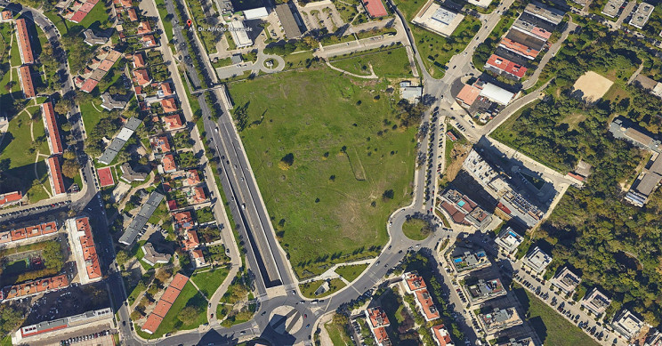 Suelo adquirido por Acciona en Lisboa / Google Earth