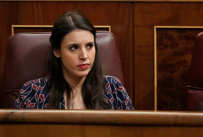 Irene Montero, portavoz en el Congreso de los Diputados de Unidas Podemos. / Gtres