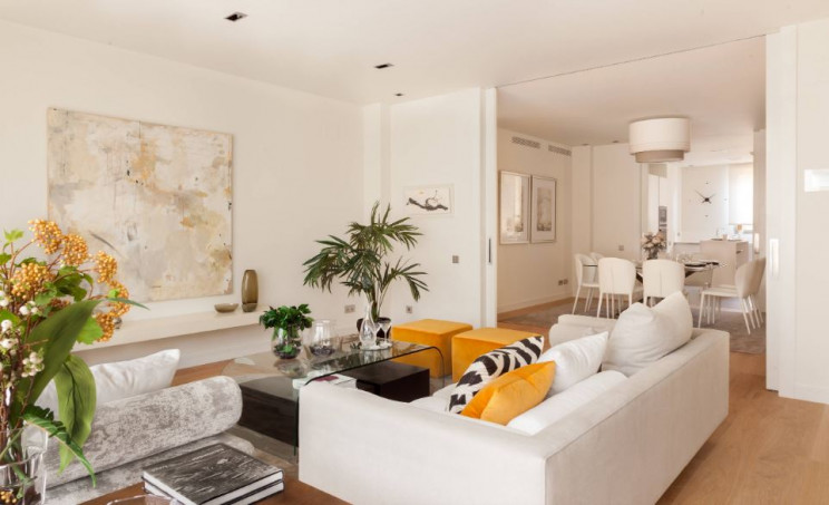 Salón con tendencias de decoración para este año / Houzz